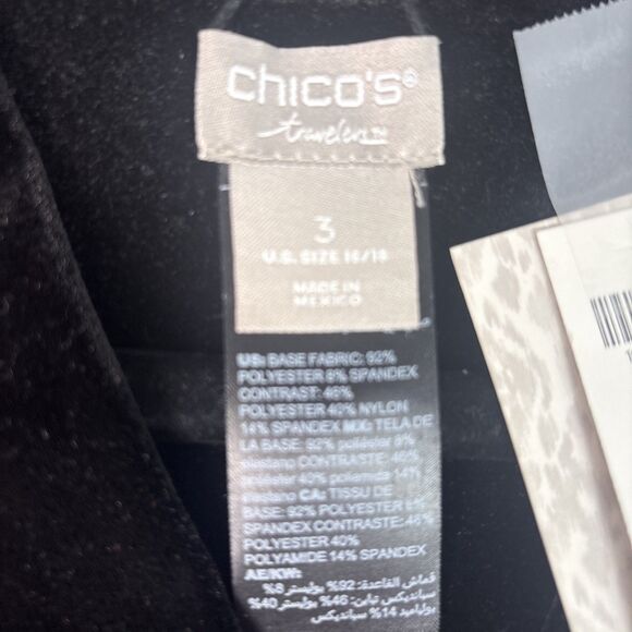 NWT Chico's Red Velvet Reversible to Black Jacket SZ 3 XL Kimono Sleeve MSRP 159 - Picture 7 of 12